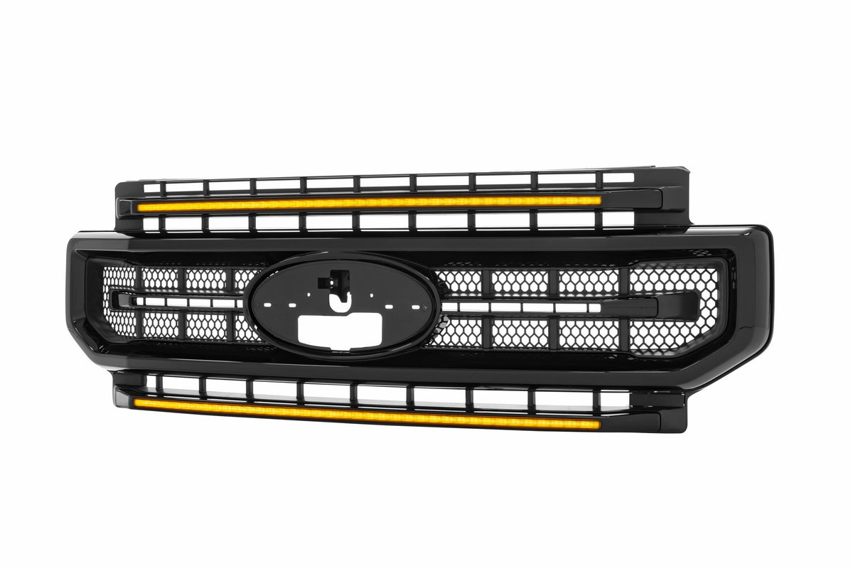 XBG LED Grille: Ford Super Duty (20-22 / Black / Amber DRL) - Grilles (Image 5 of 6)