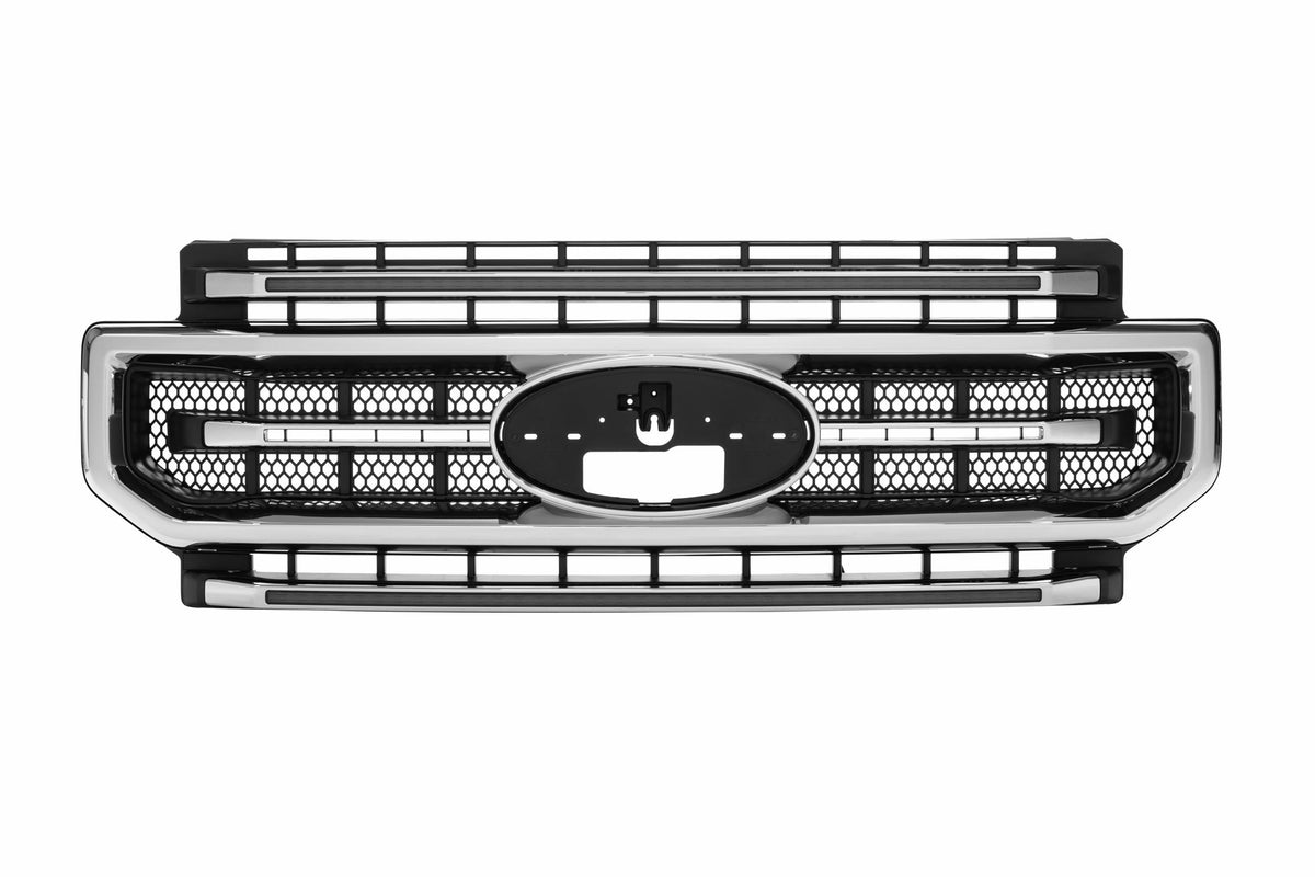 XBG LED Grille: Ford Super Duty (20-22 / Chrome / Amber DRL) - Grilles (Image 1 of 6)