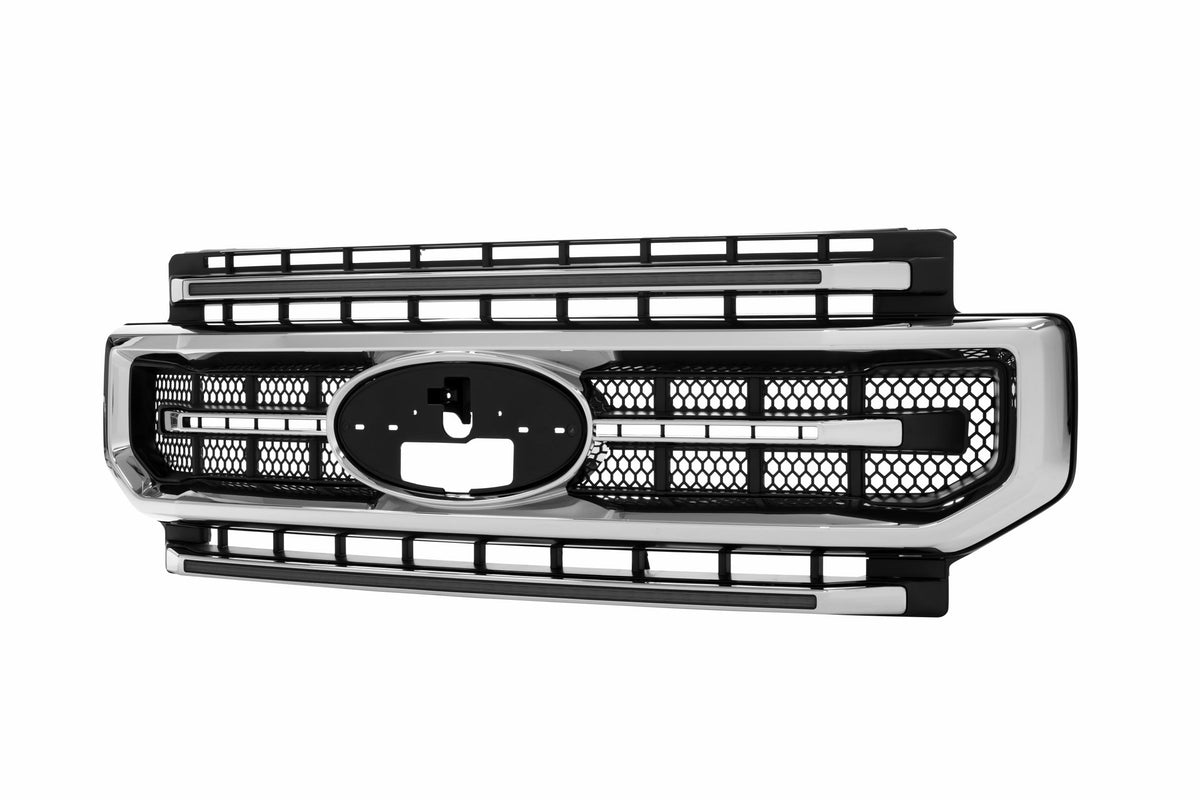 XBG LED Grille: Ford Super Duty (20-22 / Chrome / Amber DRL) - Grilles (Image 4 of 6)