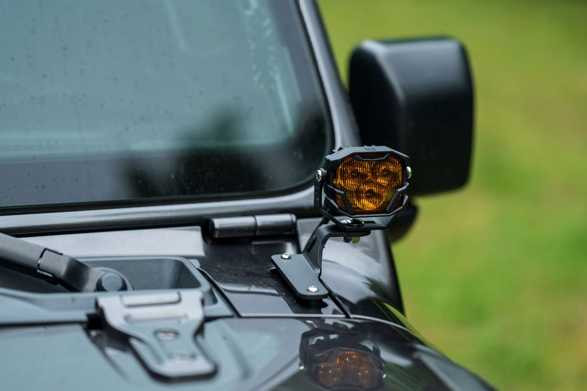 Morimoto 4Banger 2.0 NCS LED Pods (SAE Wide / Yellow / Set) - Off Road - Universal (Image 3 of 6)