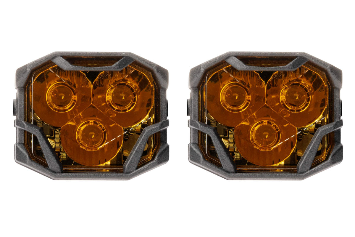 Morimoto 4Banger 2.0 HXB LED Pods (Spot / Yellow / Set) - Off Road - Universal (Image 1 of 6)