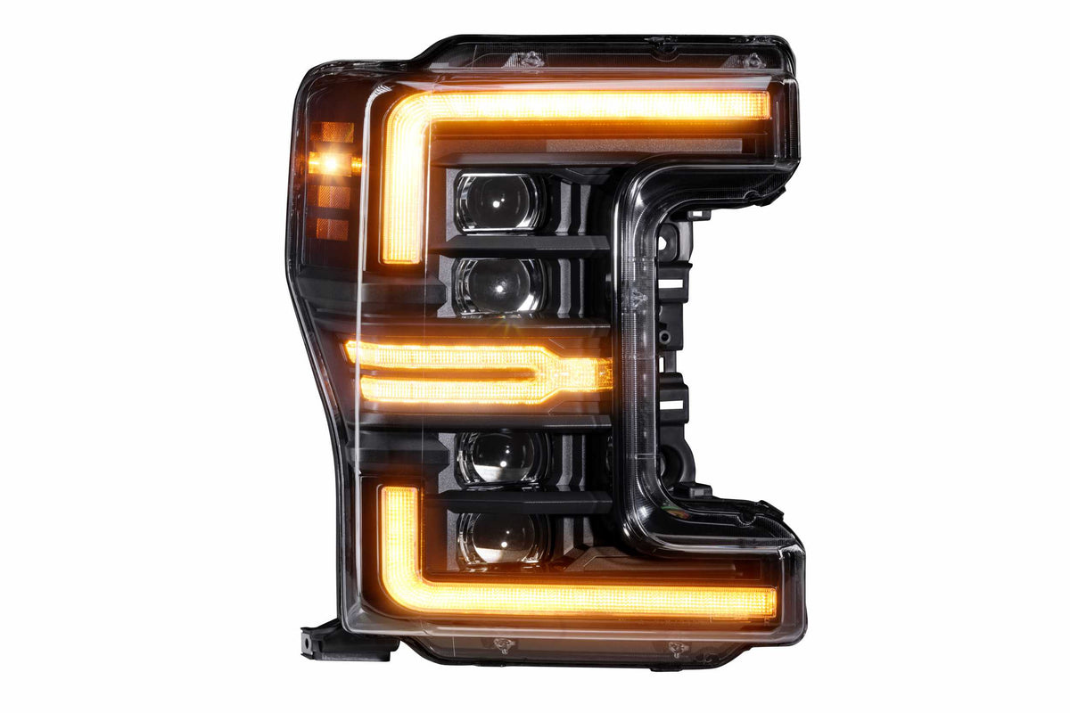 XB LED Headlights: Ford Super Duty (17-19 / Amber DRL / Set) - Headlights (Image 2 of 6)