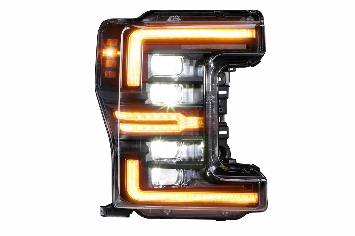 XB LED Headlights: Ford Super Duty (17-19 / Amber DRL / Set) - Headlights (Image 3 of 6)