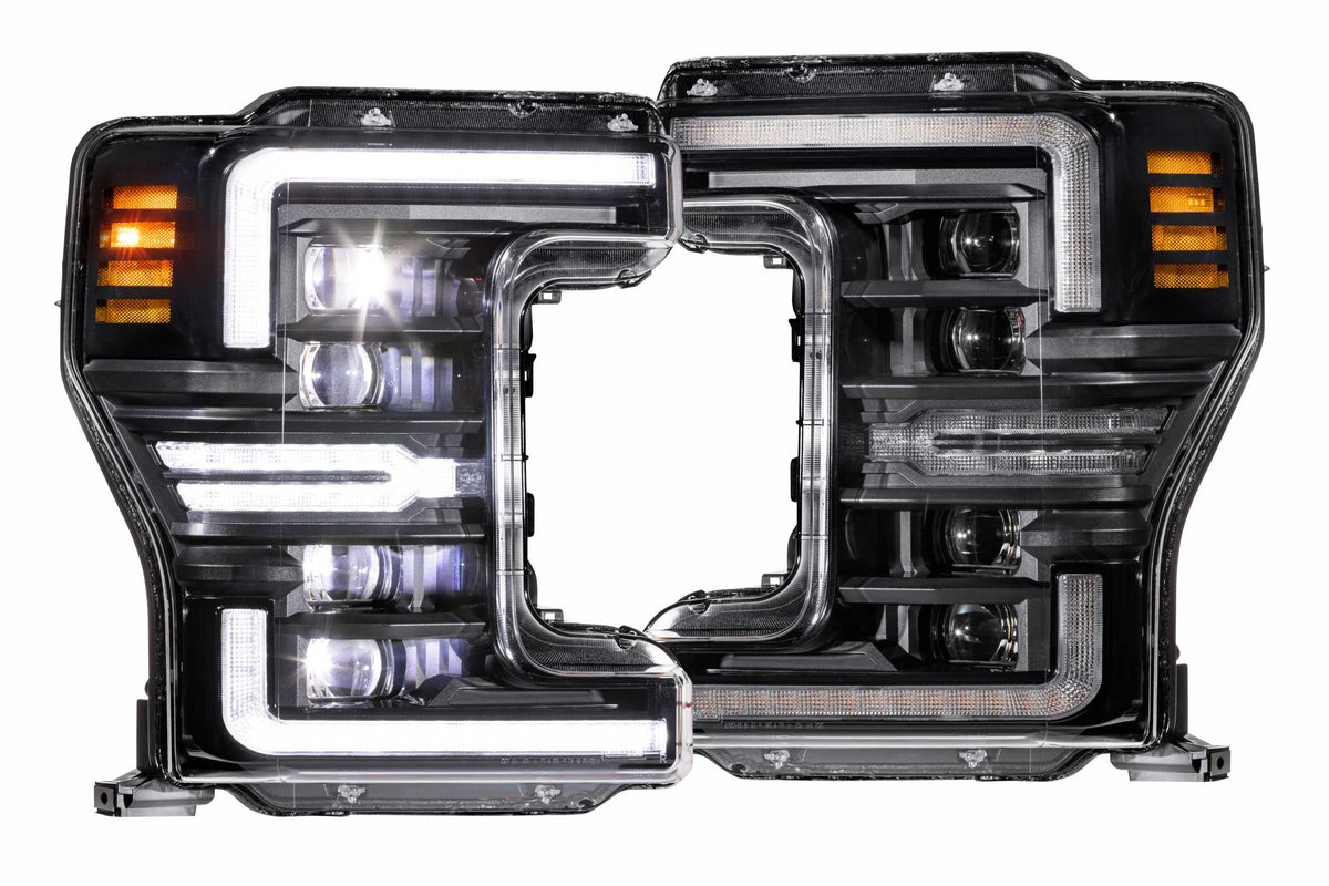 XB LED Headlights: Ford Super Duty (17-19 / White DRL / Set) - Headlights (Image 1 of 6)