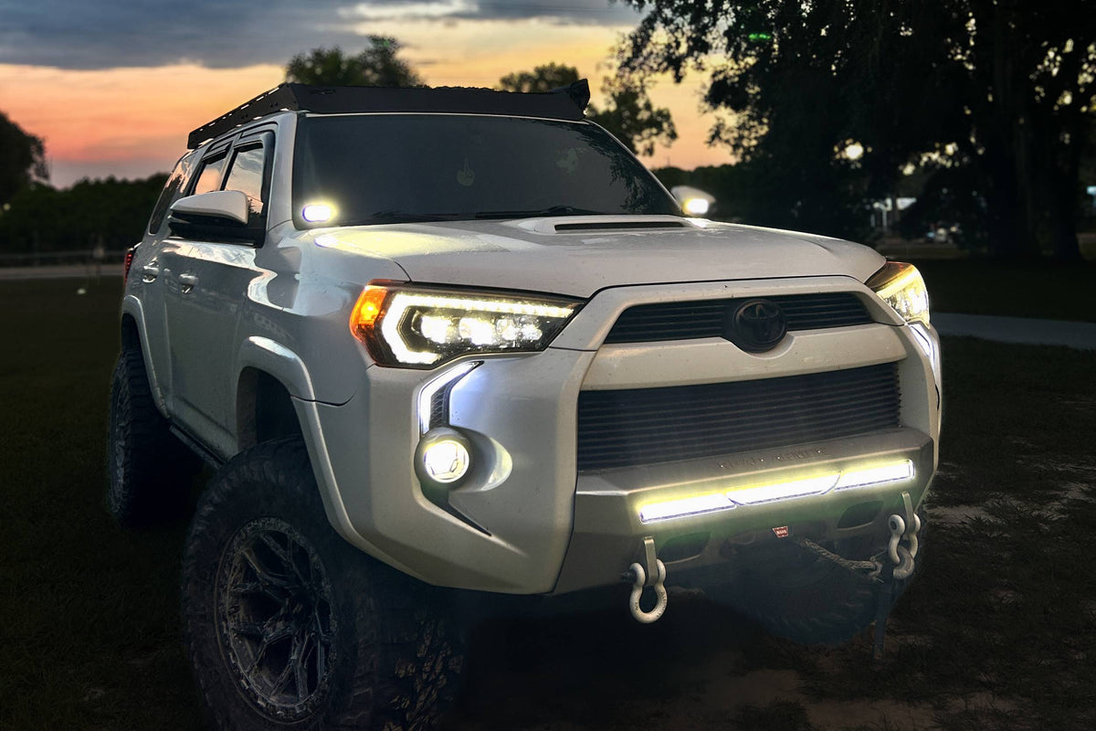 Morimoto 2Banger Ditch Light Kit: 14-24 4Runner (HXB Yellow Combo Beam) - Off Road - Veh. Spec (Image 2 of 6)