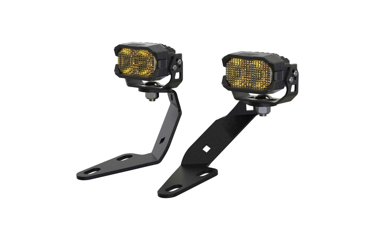 Morimoto 2Banger Ditch Light Kit: 16-23 Tacoma (HXB Yellow Combo Beam) - Off Road - Veh. Spec (Image 1 of 6)