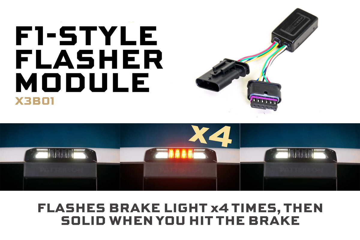 X3B LED Third Brake Light: F1 Rapid-Flash Module - Tail Lights (Image 4 of 4)
