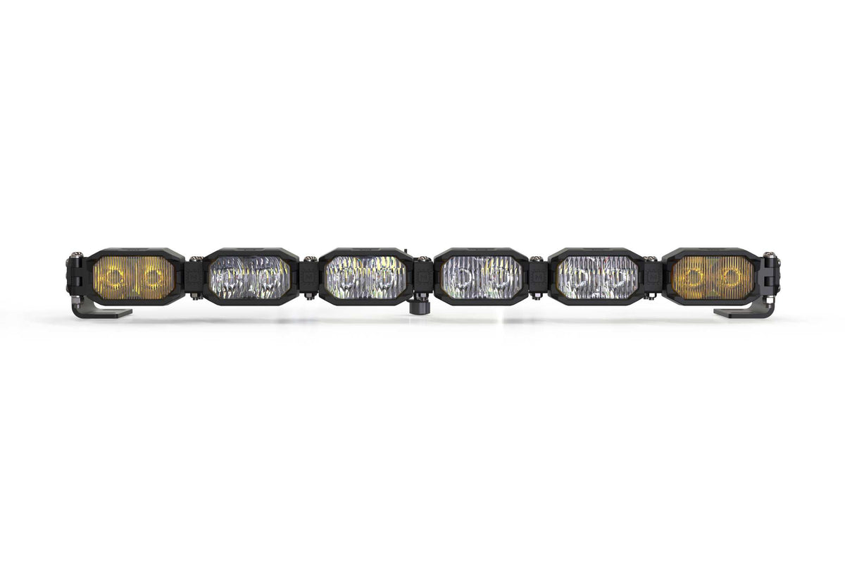 Single-Row BangerBar: (6 Pod / 24") (HXB Power - White/Yellow) - Off Road - Veh. Spec (Image 3 of 6)