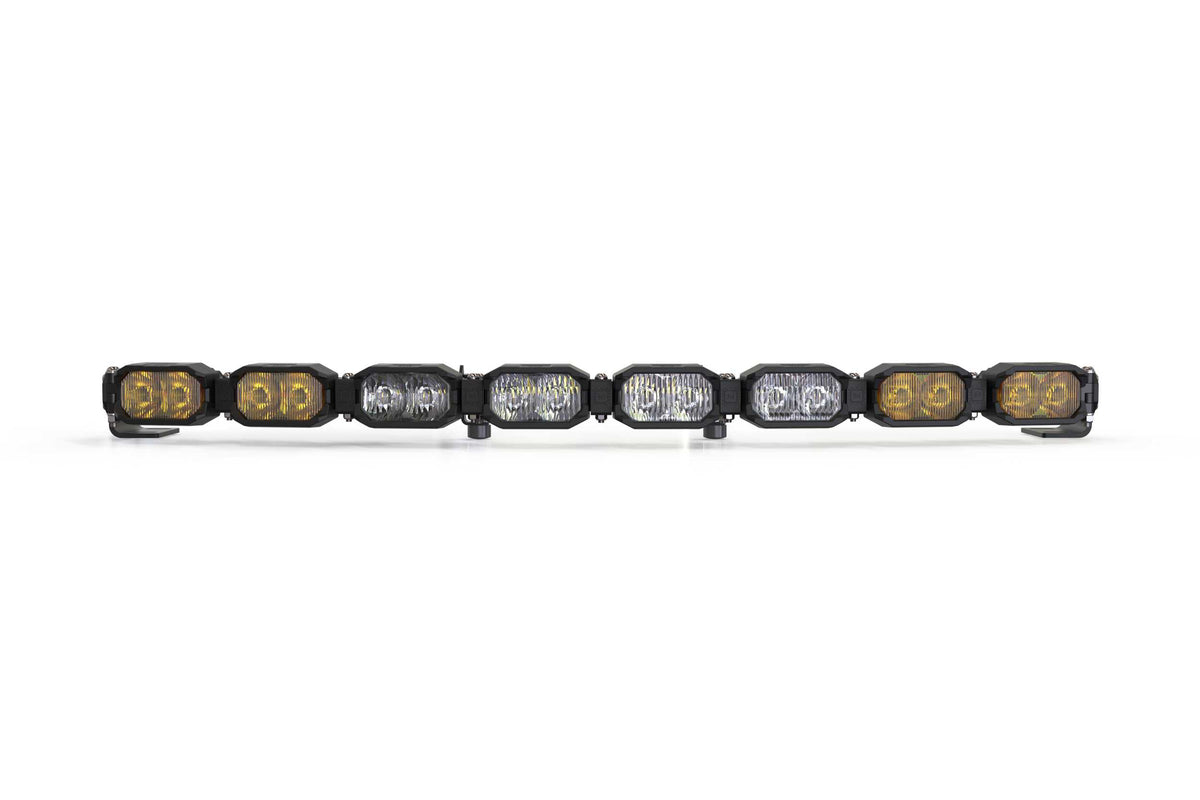 Single-Row BangerBar: (8 Pod / 31.5") (HXB Power - White/Yellow) - Off Road - Veh. Spec (Image 3 of 6)