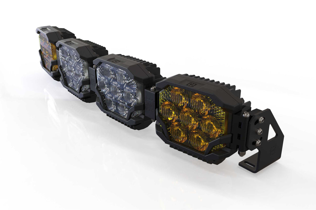 Triple-Row BangerBar: (4 Pod / 29") (HXB Power - White/Yellow) - Off Road - Veh. Spec (Image 1 of 6)