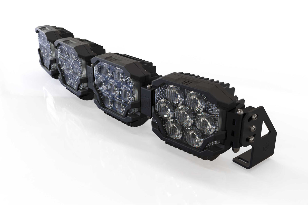 Triple-Row BangerBar: (4 Pod / 29") (HXB Power - White/Yellow) - Off Road - Veh. Spec (Image 4 of 6)