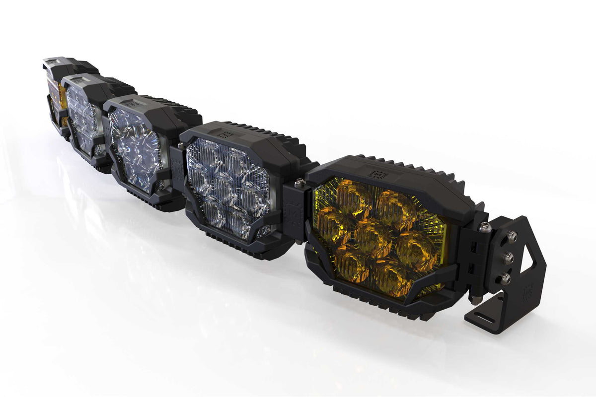 Triple-Row BangerBar: (5 Pod / 36") (NCS Power - White/Yellow) - Off Road - Veh. Spec (Image 1 of 6)
