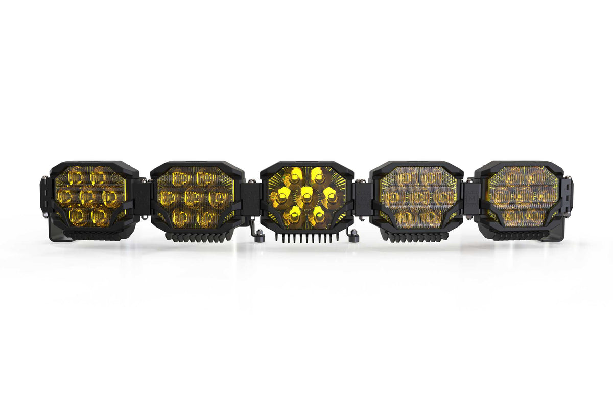 Triple-Row BangerBar: (5 Pod / 36") (NCS Power - White/Yellow) - Off Road - Veh. Spec (Image 5 of 6)