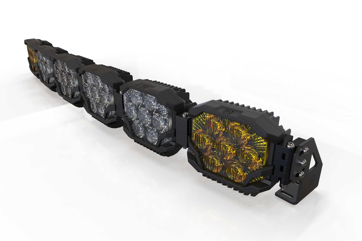 Triple-Row BangerBar: (6 Pod / 43") (NCS Power - White/Yellow) - Off Road - Veh. Spec (Image 1 of 6)