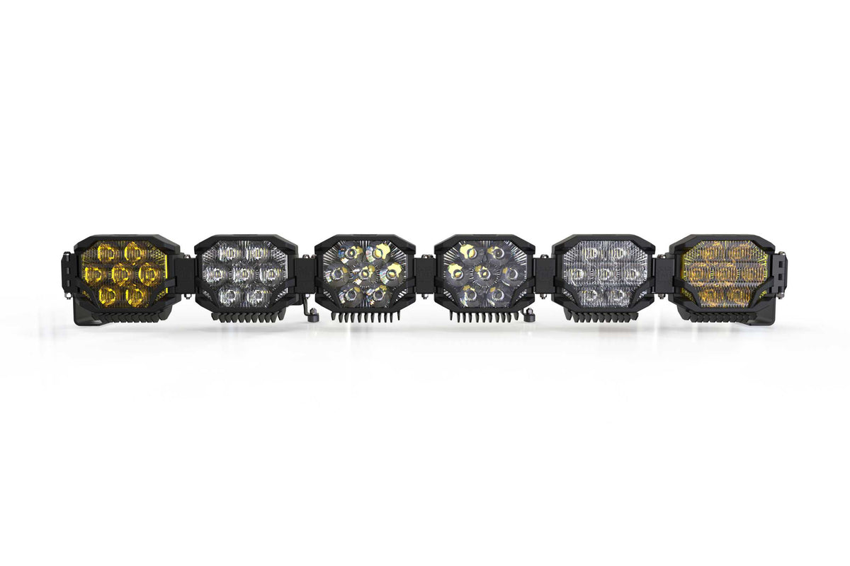 Triple-Row BangerBar: (6 Pod / 43") (NCS Power - White/Yellow) - Off Road - Veh. Spec (Image 3 of 6)
