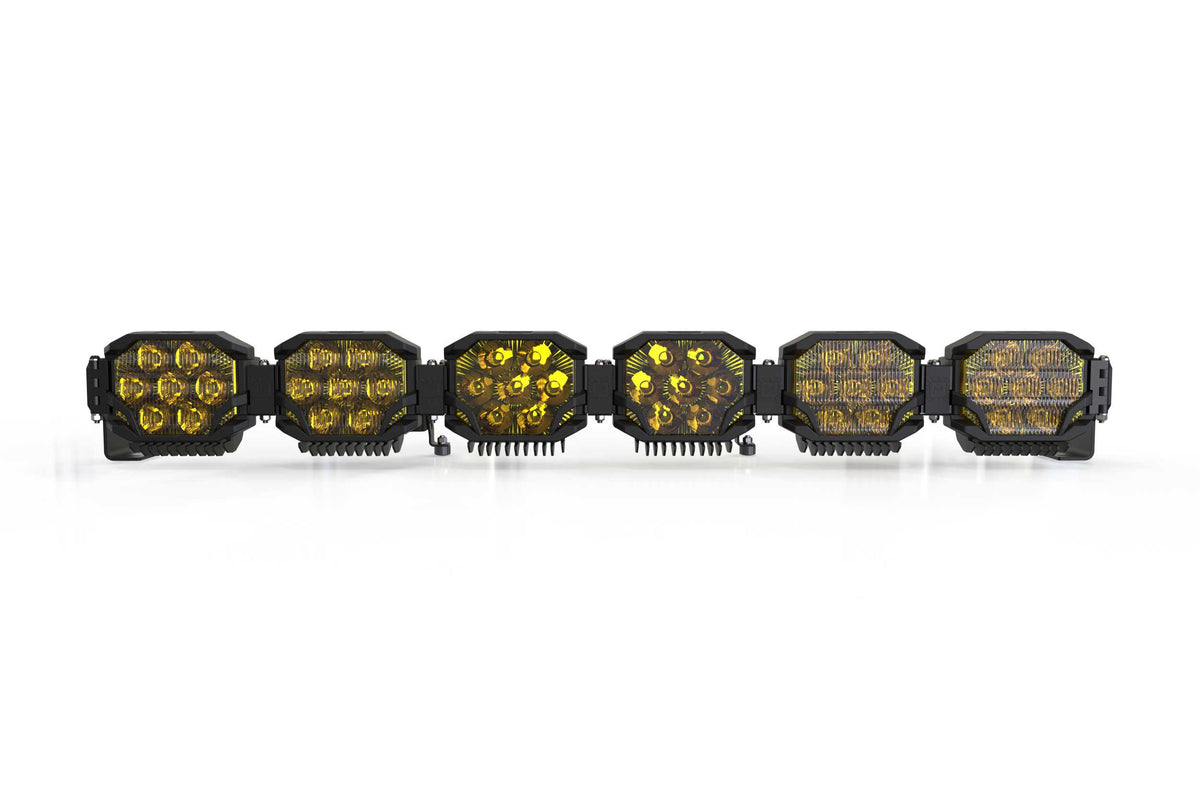 Triple-Row BangerBar: (6 Pod / 43") (HXB Power - White/Yellow) - Off Road - Veh. Spec (Image 6 of 6)