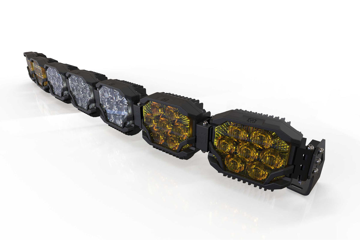 Triple-Row BangerBar: (7 Pod / 50.5") (HXB Power - White/Yellow) - Off Road - Veh. Spec (Image 1 of 6)