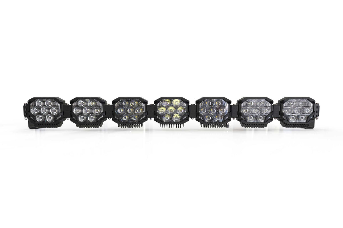 Triple-Row BangerBar: (7 Pod / 50.5") (HXB Power - White/Yellow) - Off Road - Veh. Spec (Image 3 of 6)