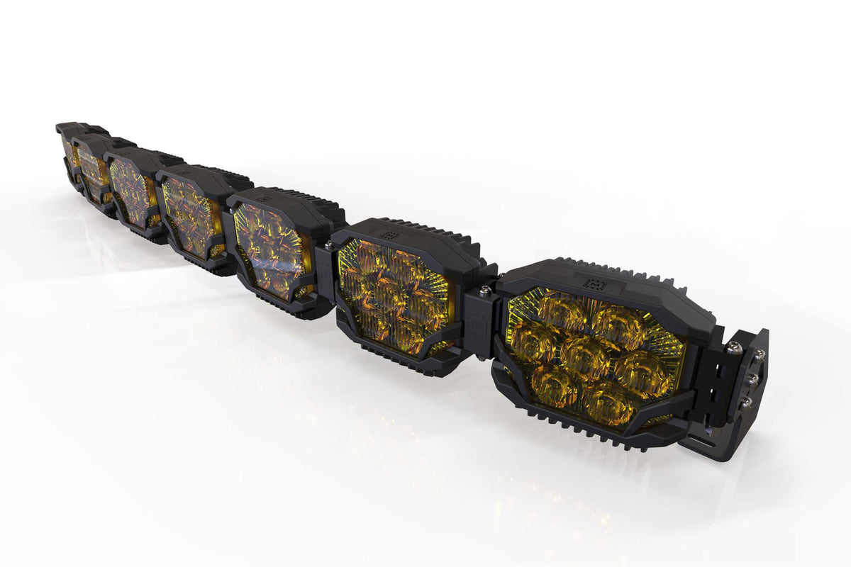 Triple-Row BangerBar: (7 Pod / 50.5") (HXB Power - White/Yellow) - Off Road - Veh. Spec (Image 6 of 6)