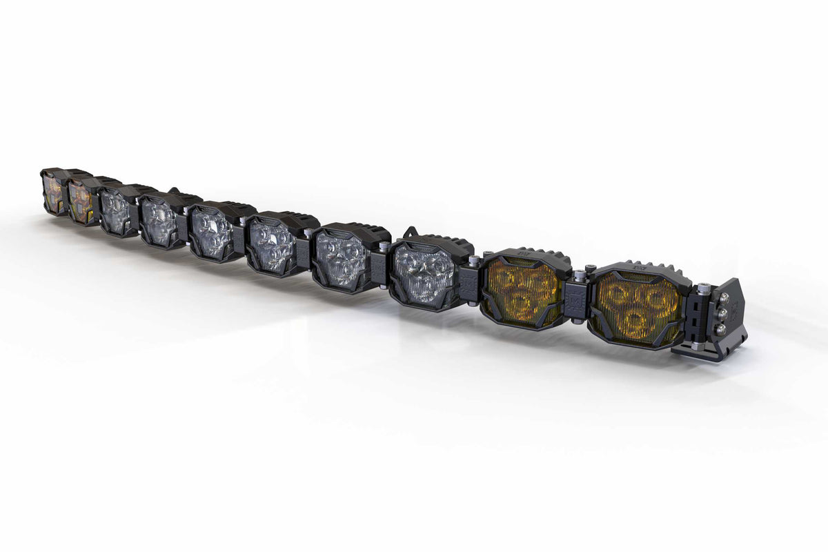 Double-Row BangerBar: (10 Pod / 40.5") (HXB Power - White/Yellow) - Off Road - Veh. Spec (Image 1 of 6)