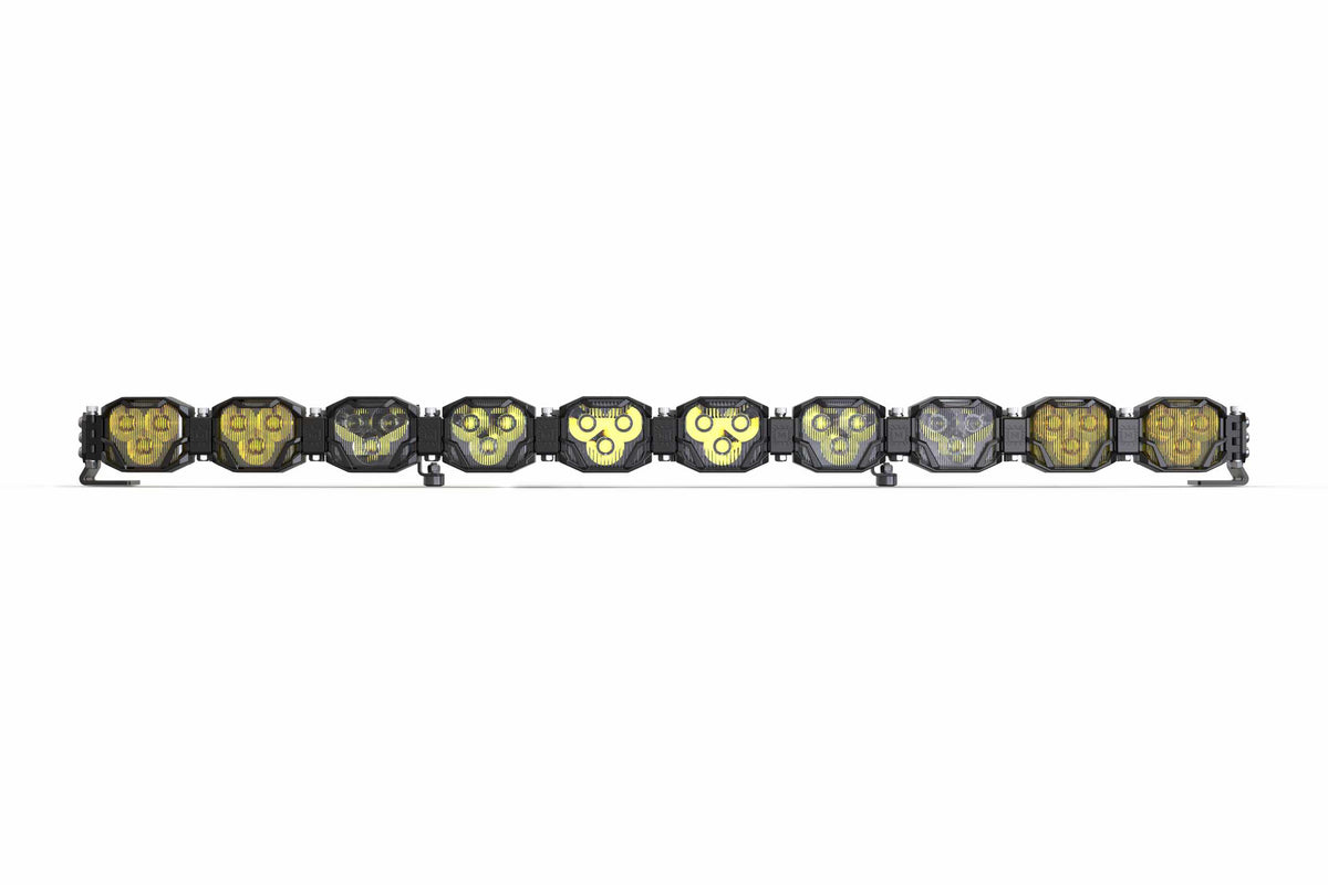Double-Row BangerBar: (10 Pod / 40.5") (HXB Power - White/Yellow) - Off Road - Veh. Spec (Image 2 of 6)