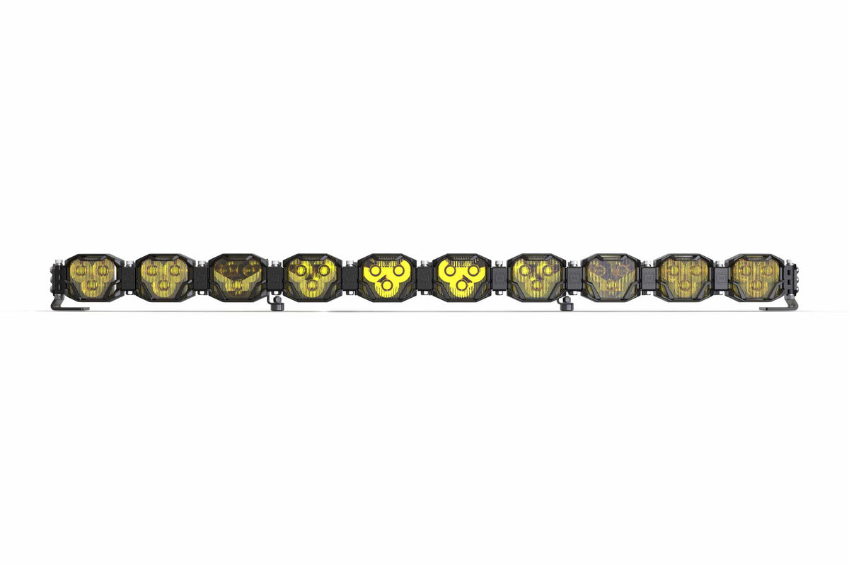 Double-Row BangerBar: (10 Pod / 40.5") (NCS Power - Yellow) - Off Road - Veh. Spec (Image 2 of 6)