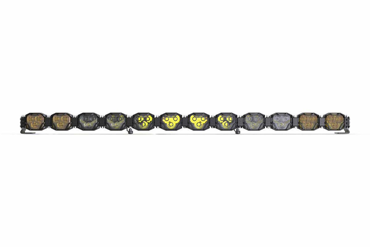 Double-Row BangerBar: (12 Pod / 48.5") (HXB Power - White/Yellow) - Off Road - Veh. Spec (Image 2 of 6)