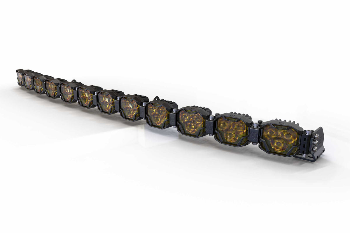 Double-Row BangerBar: (12 Pod / 48.5") (NCS Power - Yellow) - Off Road - Veh. Spec (Image 1 of 6)