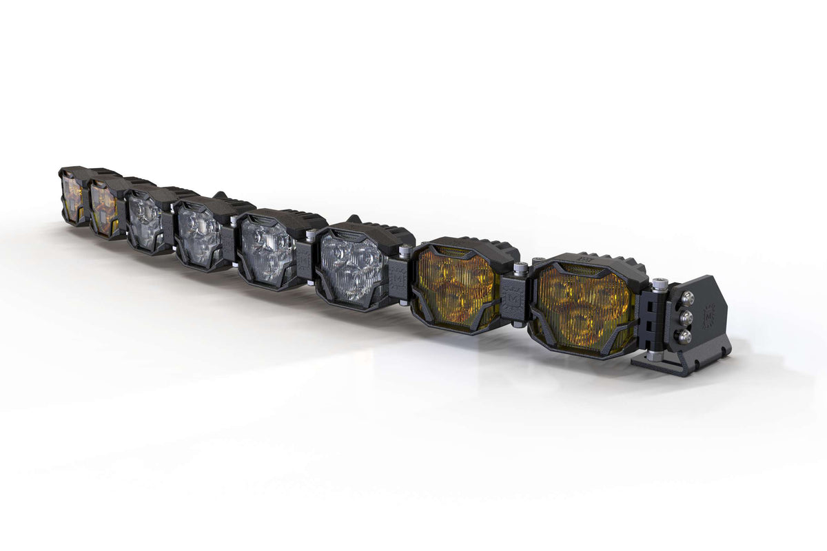 Double-Row BangerBar: (8 Pod / 32.5") (NCS Power - White/Yellow) - Off Road - Veh. Spec (Image 1 of 6)