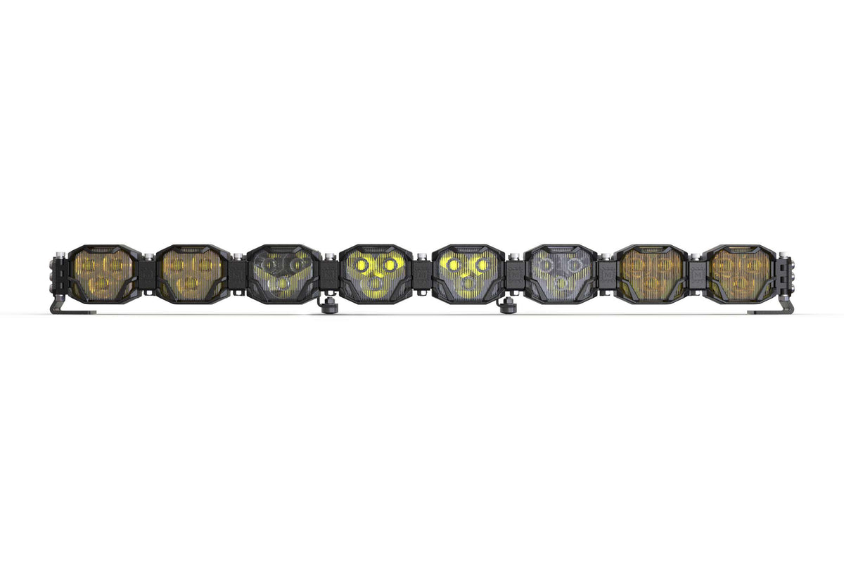 Double-Row BangerBar: (8 Pod / 32.5") (NCS Power - White/Yellow) - Off Road - Veh. Spec (Image 2 of 6)