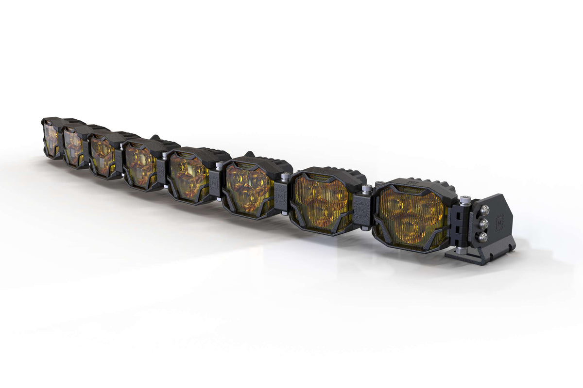 Double-Row BangerBar: (8 Pod / 32.5") (NCS Power - Yellow) - Off Road - Veh. Spec (Image 1 of 6)