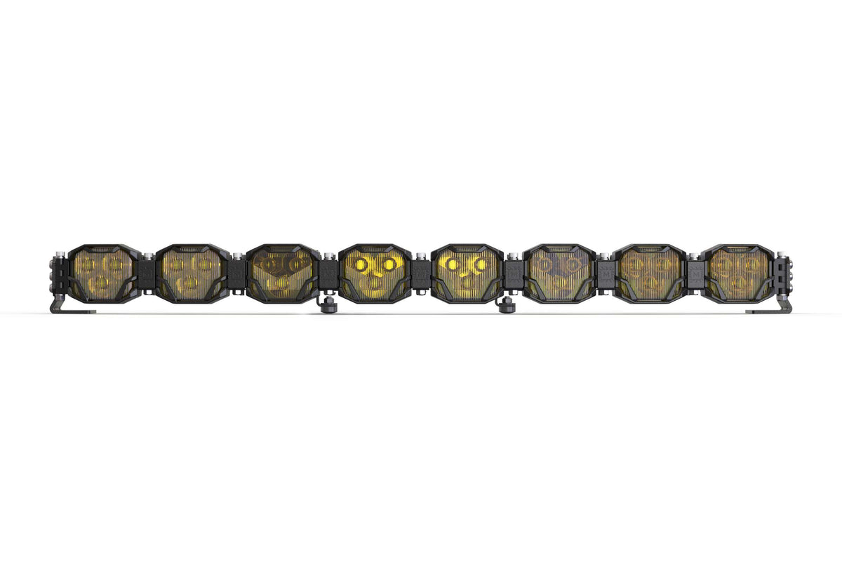 Double-Row BangerBar: (8 Pod / 32.5") (NCS Power - Yellow) - Off Road - Veh. Spec (Image 2 of 6)