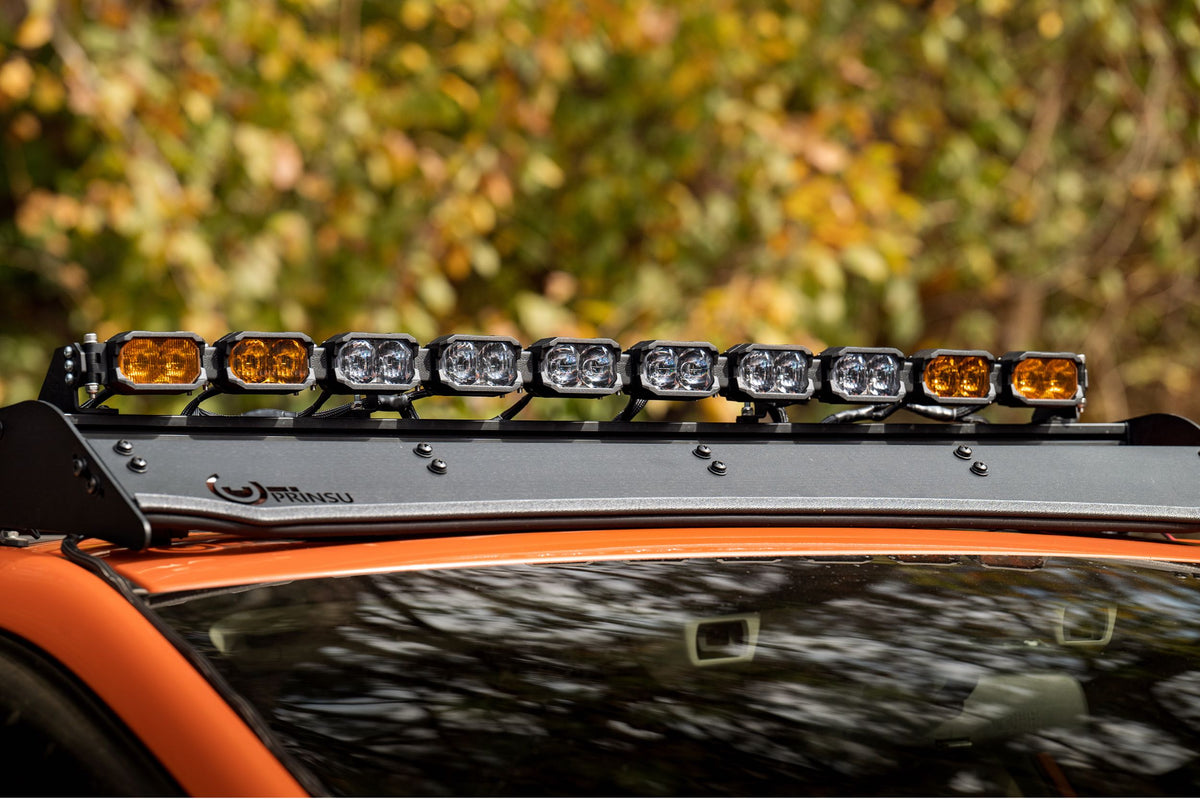 Single-Row BangerBar: (10 Pod / 40") (HXB Power - White) - Off Road - Veh. Spec (Image 5 of 6)