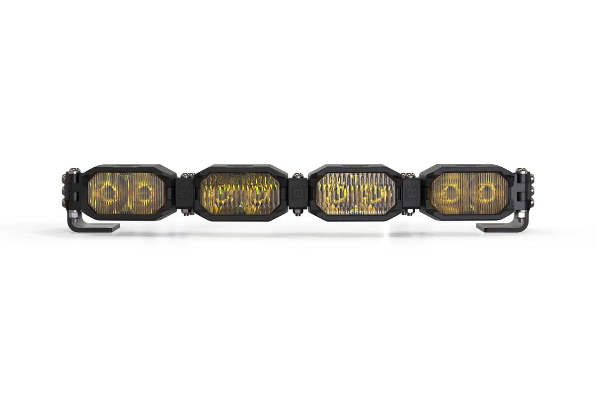 Single-Row BangerBar: (4 Pod / 16") (HXB Power - Yellow) - Off Road - Veh. Spec (Image 1 of 6)