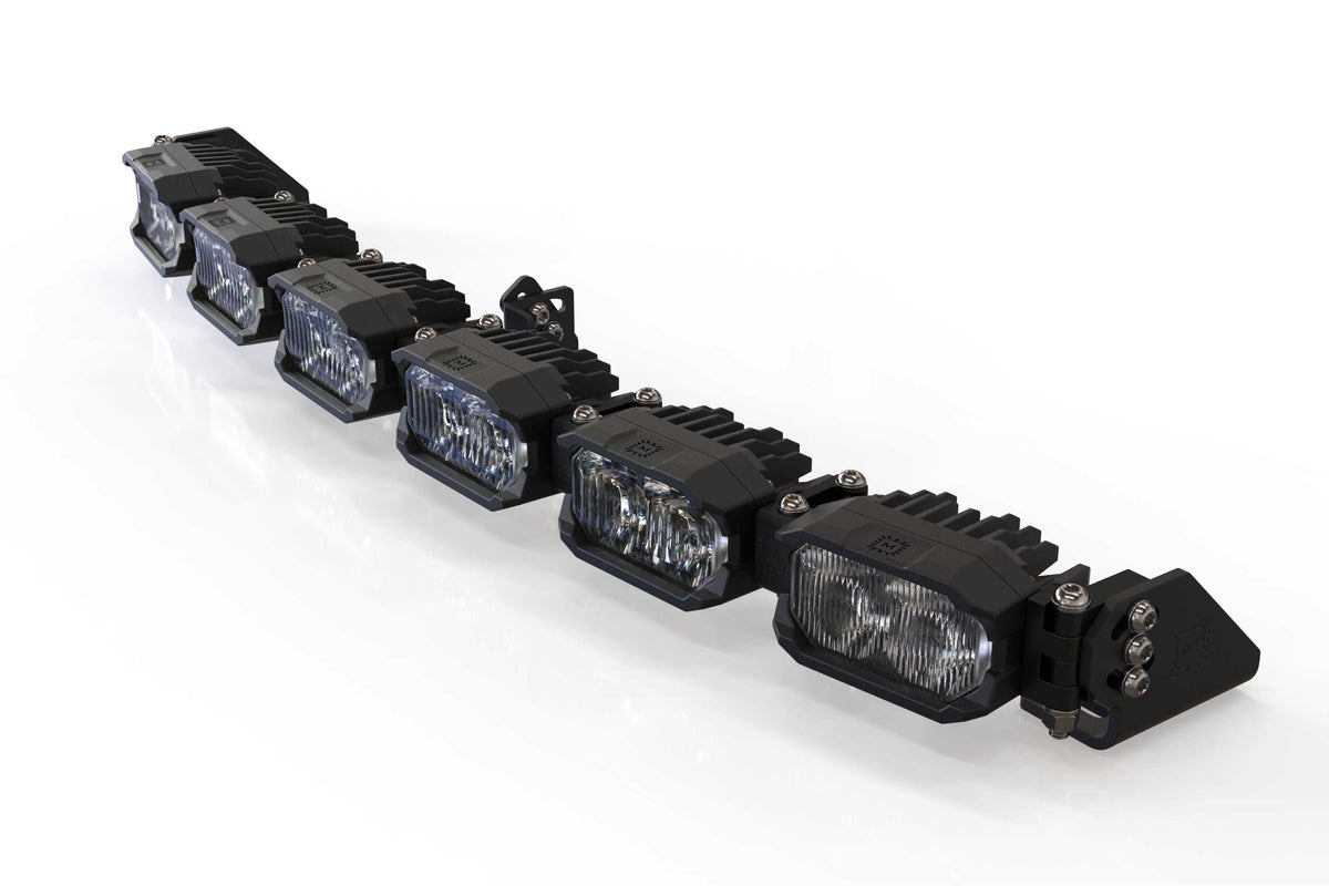 Single-Row BangerBar: (6 Pod / 24") (HXB Power - White) - Off Road - Veh. Spec (Image 2 of 6)