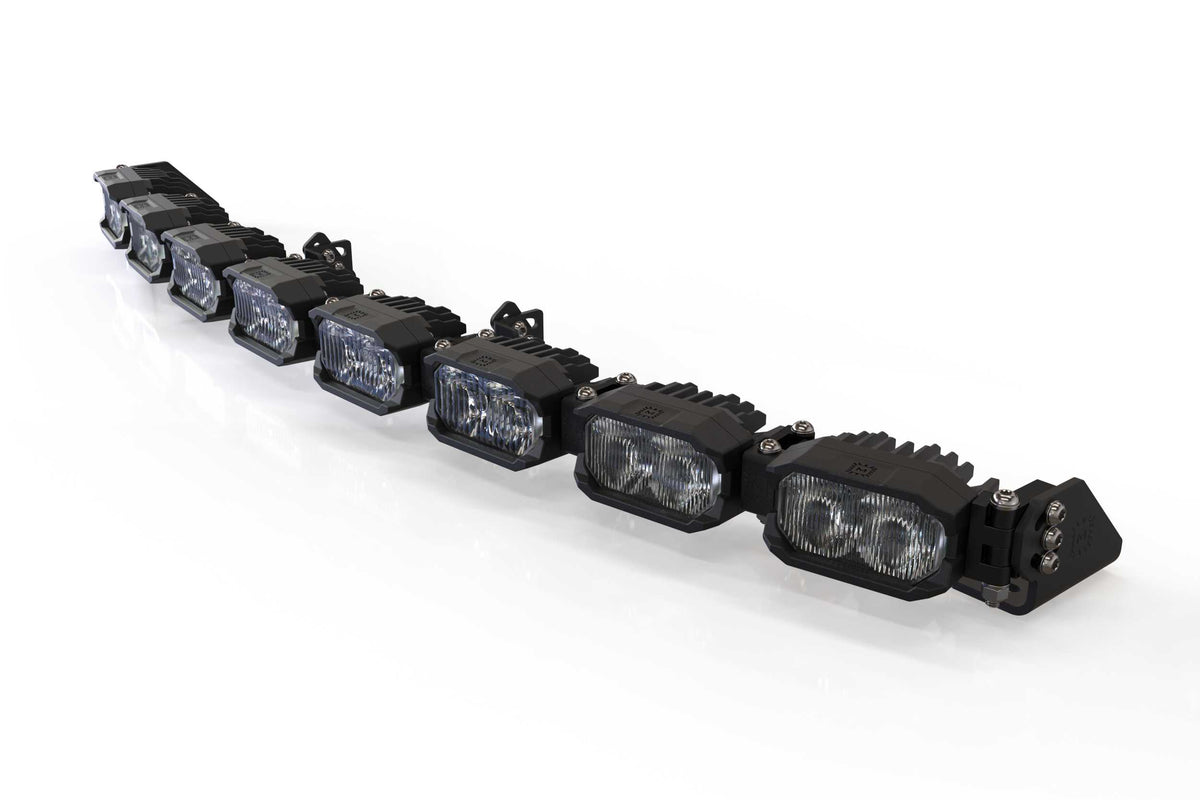 Single-Row BangerBar: (8 Pod / 31.5") (HXB Power - White) - Off Road - Veh. Spec (Image 2 of 6)