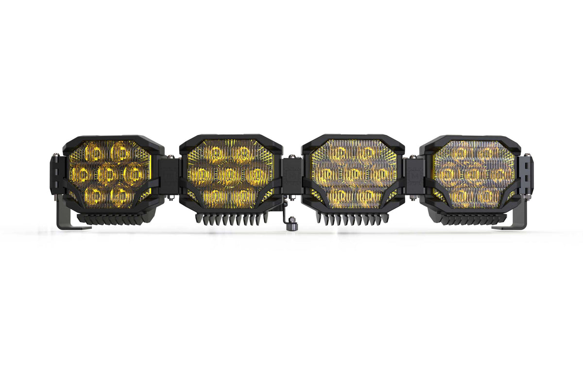 Triple-Row BangerBar: (4 Pod / 29") (NCS Power - Yellow) - Off Road - Veh. Spec (Image 1 of 6)