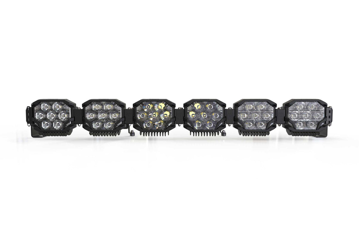 Triple-Row BangerBar: (6 Pod / 43") (HXB Power - White) - Off Road - Veh. Spec (Image 1 of 6)