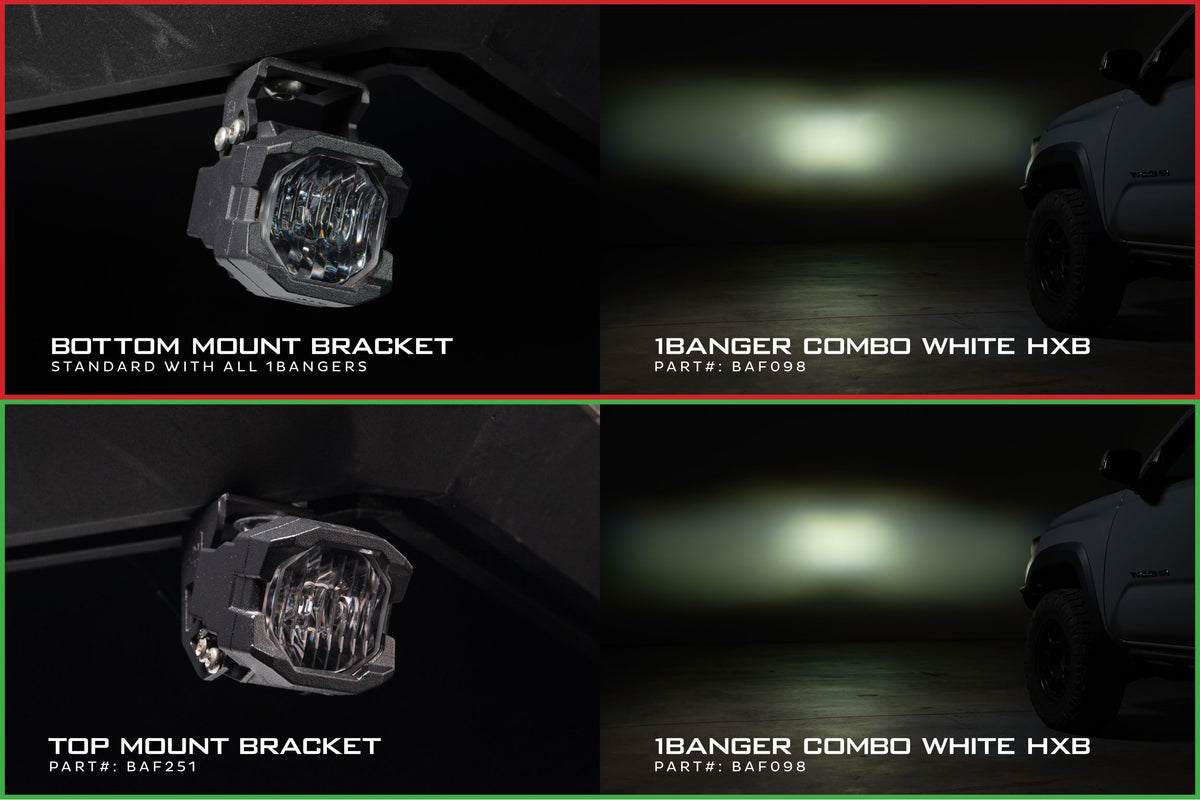 Morimoto 1Banger Mounts: Top (Set) - Off Road - Universal (Image 4 of 6)