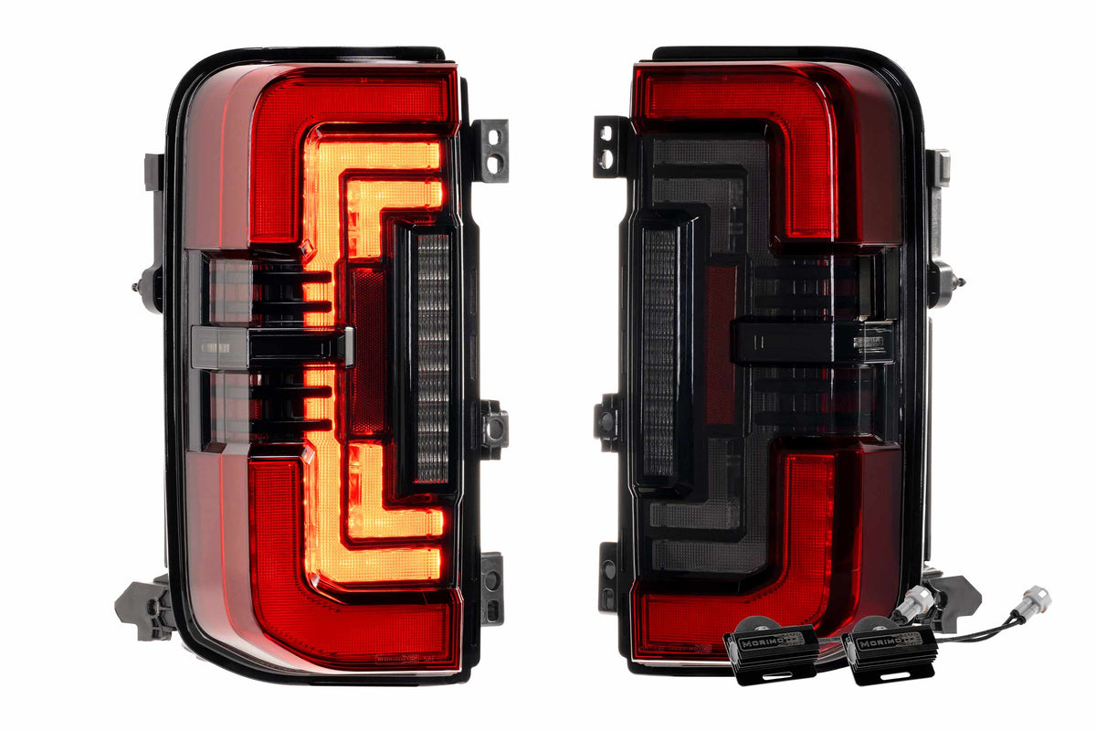 XB LED Tail Lights: Ford Bronco (21+ / Red Lens / Set) - Tail Lights (Image 1 of 6)