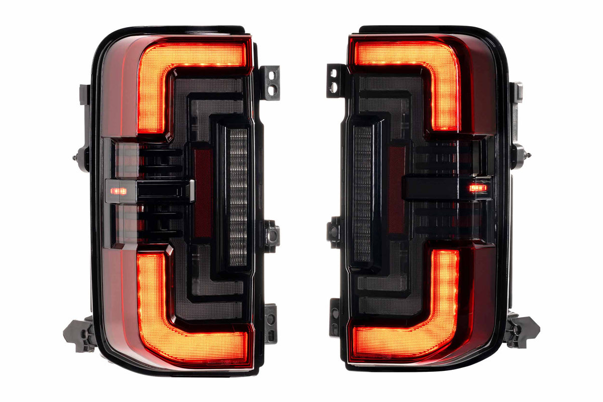 XB LED Tail Lights: Ford Bronco (21+ / Red Lens / Set) - Tail Lights (Image 4 of 6)