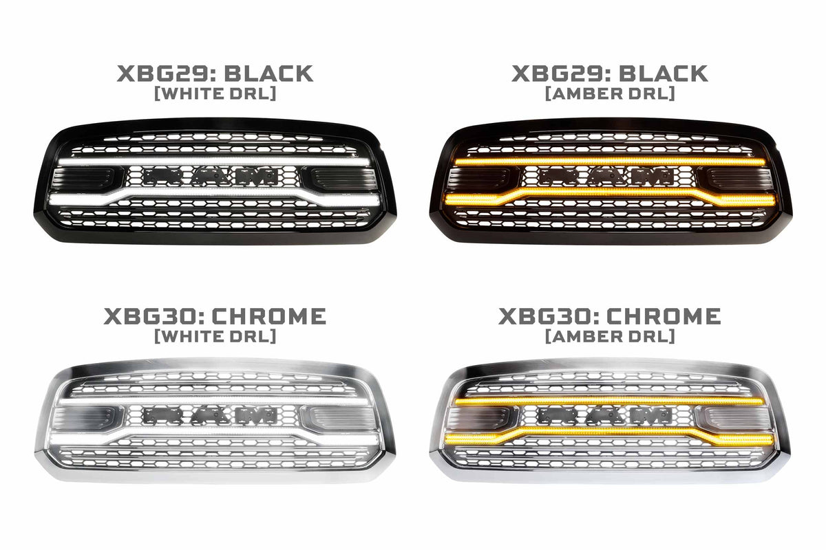 XBG LED Grille: Dodge Ram 1500 (13-18 / Chrome) - Grilles (Image 3 of 6)