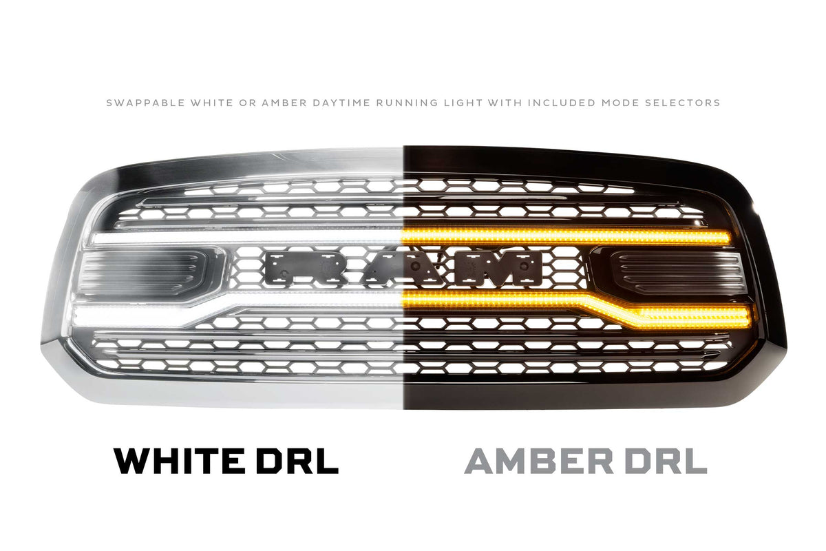 XBG LED Grille: Dodge Ram 1500 (13-18 / Chrome) - Grilles (Image 6 of 6)