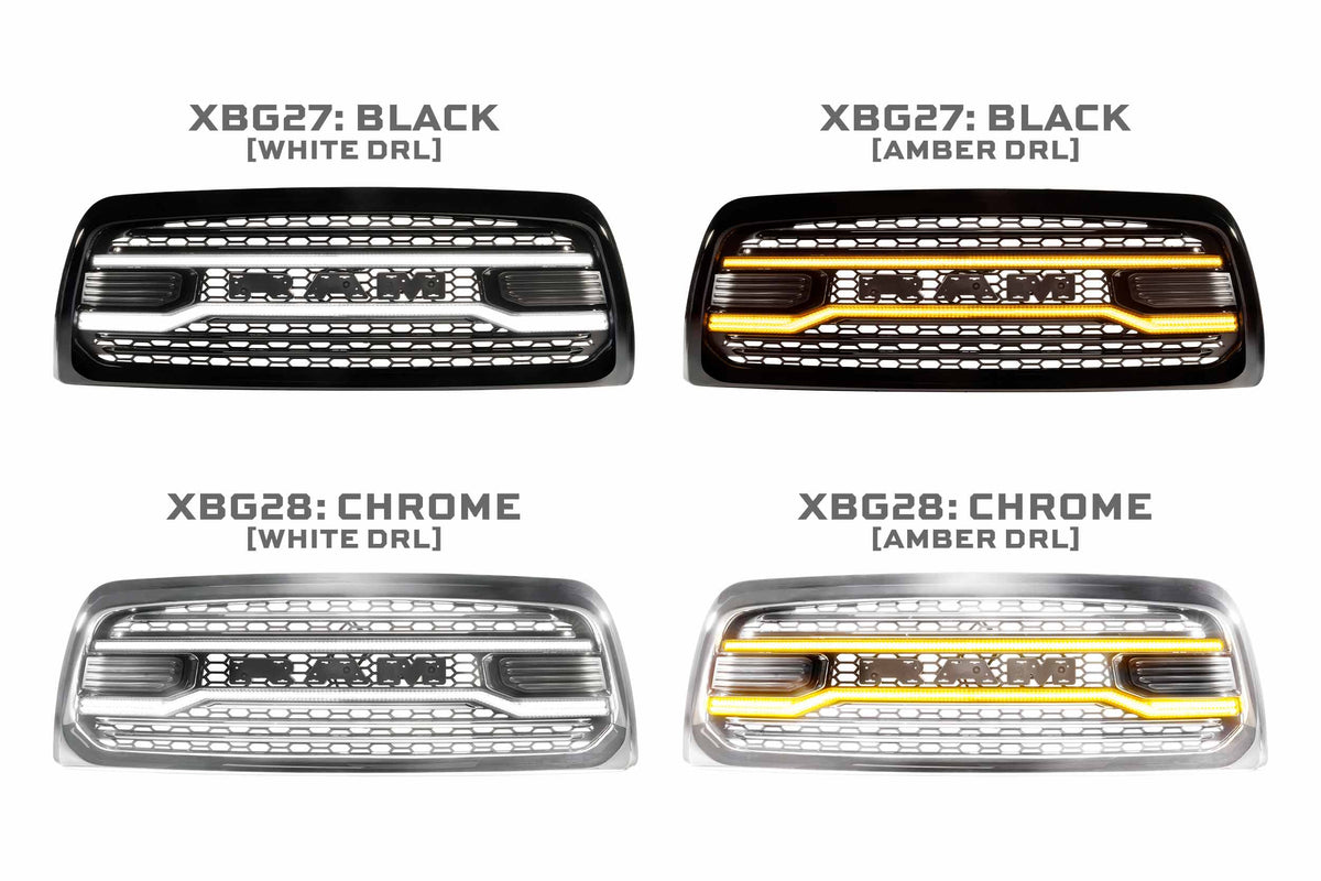 XBG LED Grille: Dodge Ram HD (13-18 / Chrome) - Grilles (Image 3 of 6)
