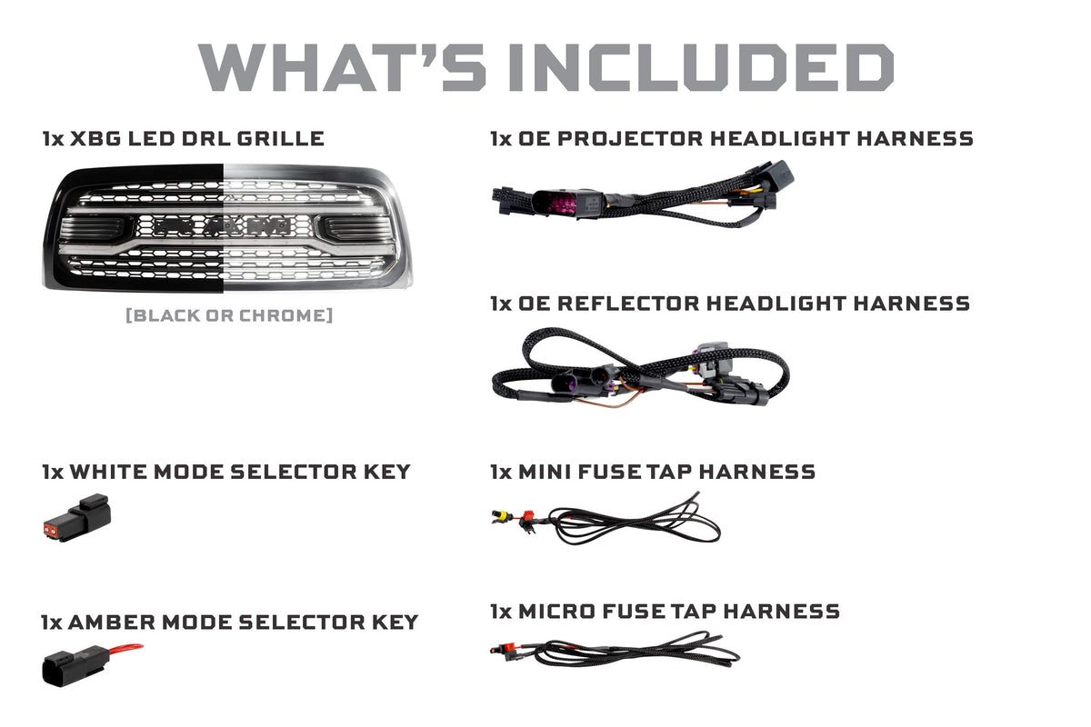 XBG LED Grille: Dodge Ram HD (13-18 / Chrome) - Grilles (Image 4 of 6)