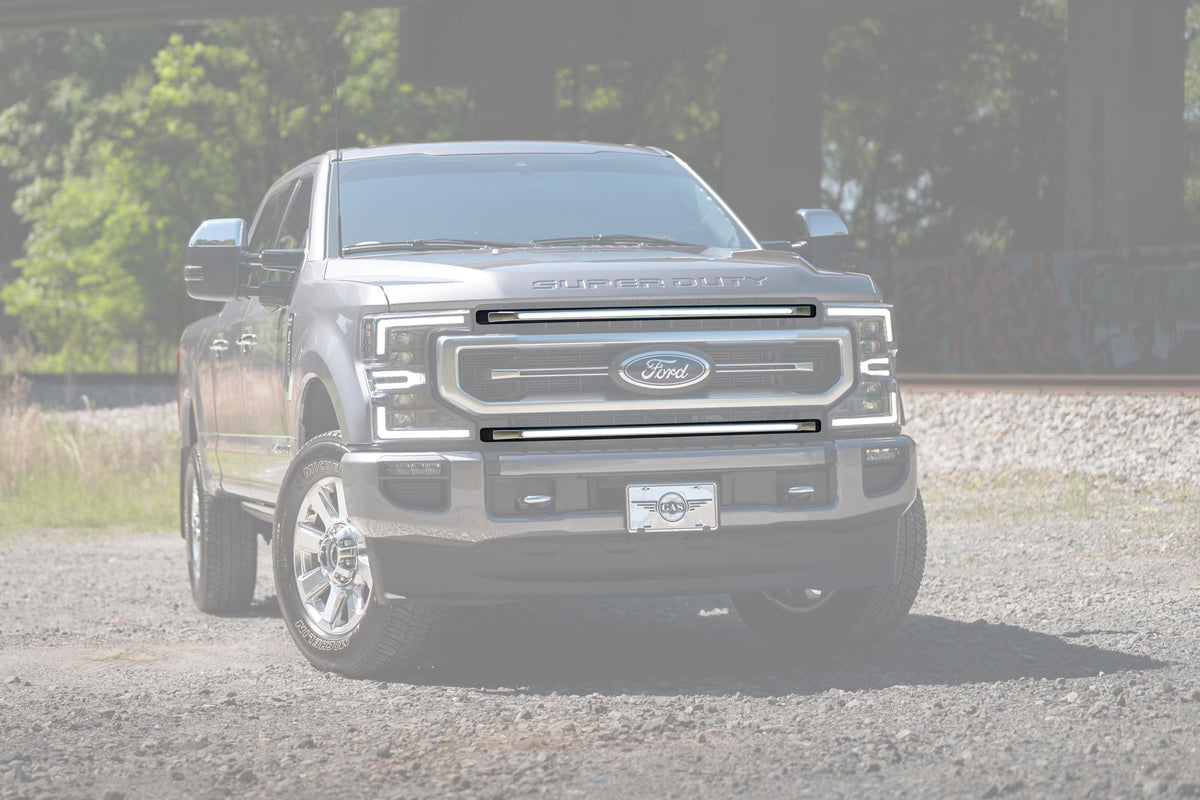 XBG LED DRL Grille Inserts: Ford Super Duty Platinum (20-22 / Set) - Kits (Image 1 of 6)
