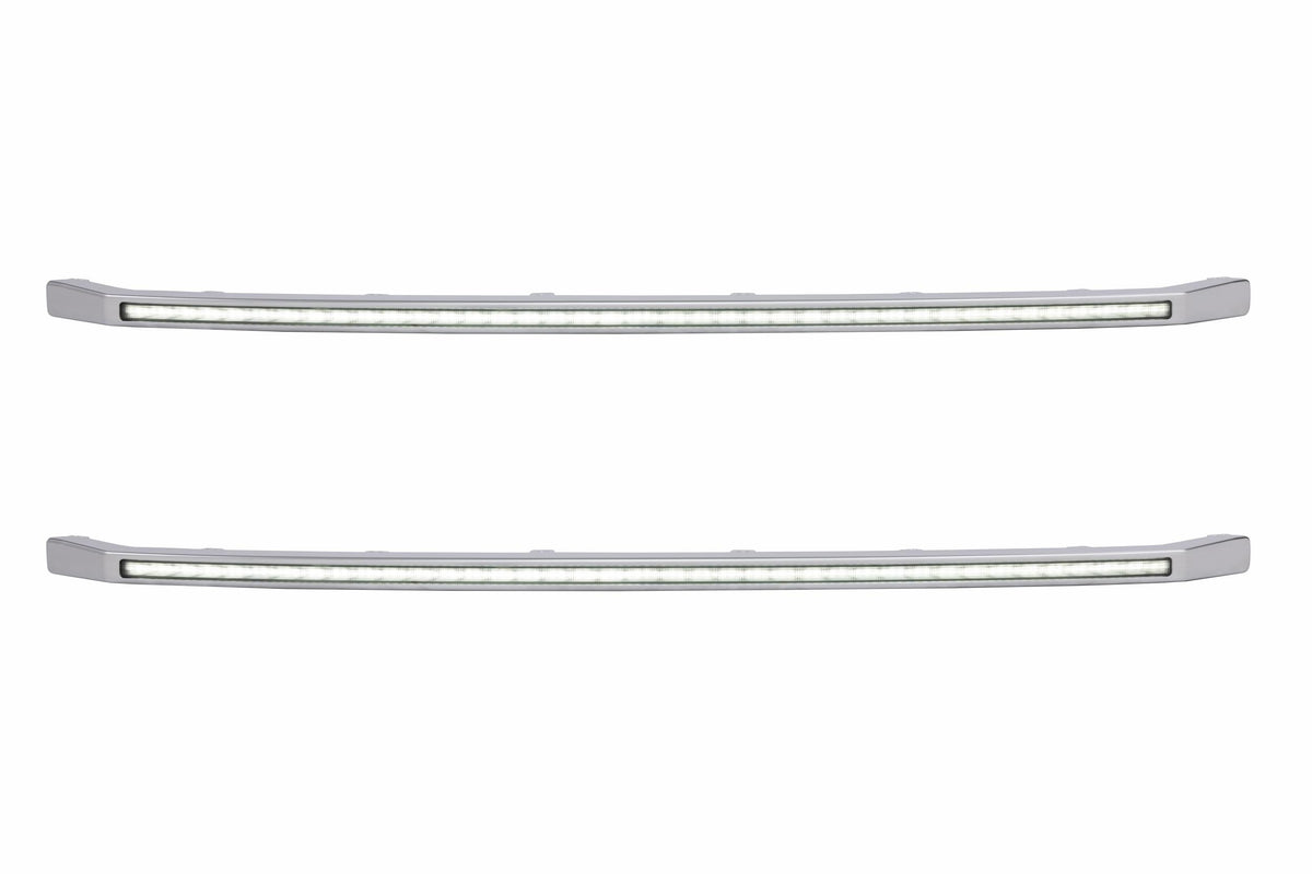 XBG LED DRL Grille Inserts: Ford Super Duty Platinum (20-22 / White DRL / Set) - Grilles (Image 3 of 6)
