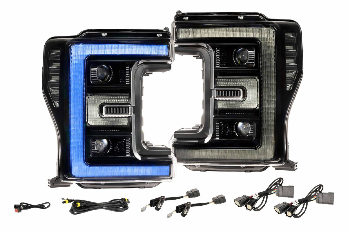 XRGB LED Headlights: 17-19 Ford Super Duty (Set) - Headlights (Image 1 of 6)