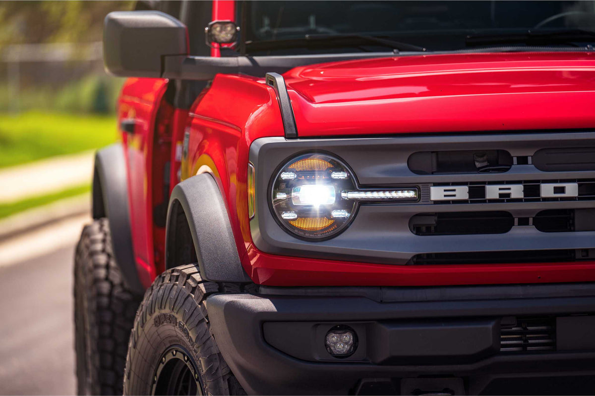 XB LED Headlights: Ford Bronco (21+ / White DRL / Set) - Headlights (Image 6 of 6)