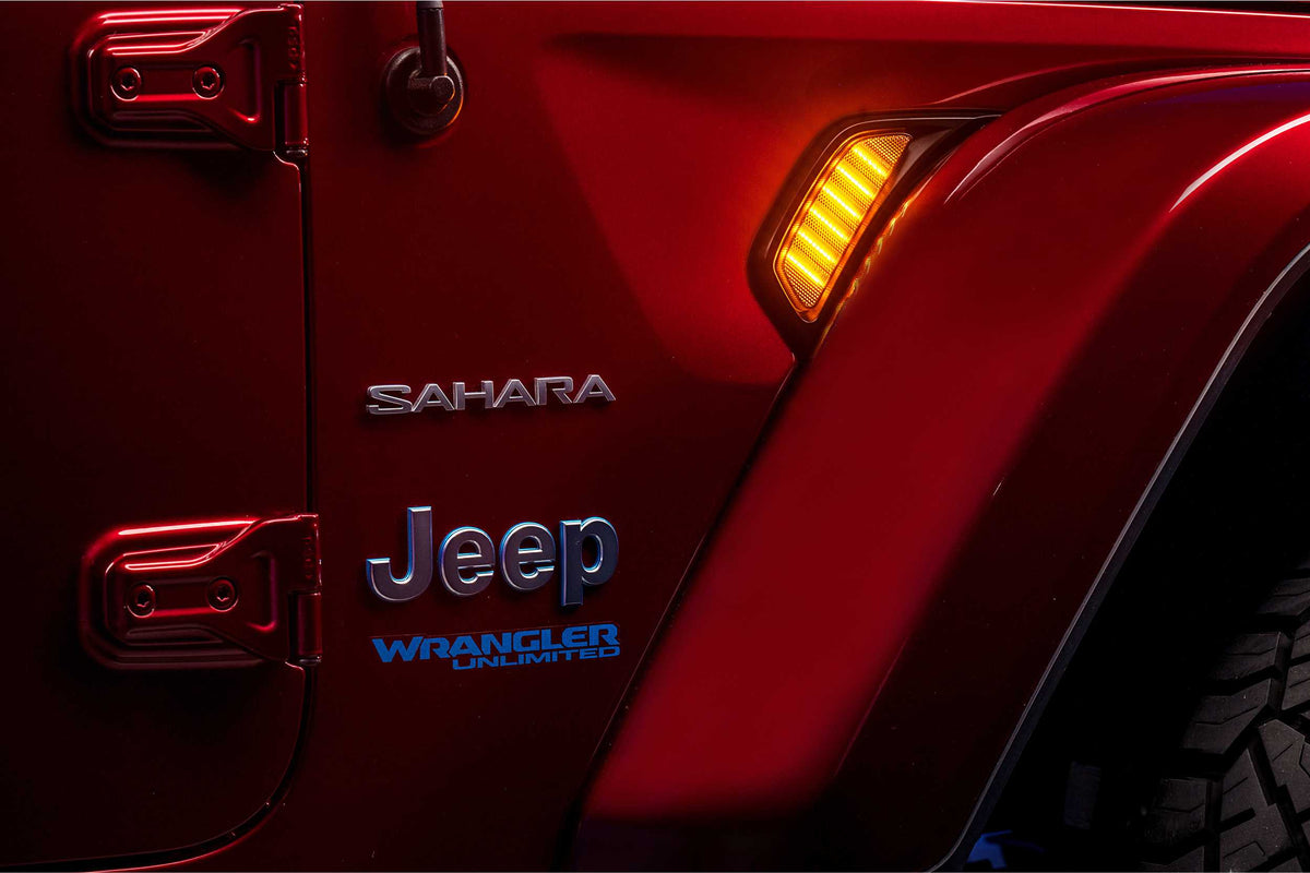 XB LED Side Markers: Jeep JL / JT (18+ / Side Vent / Set) - DRL & Signals (Image 5 of 6)